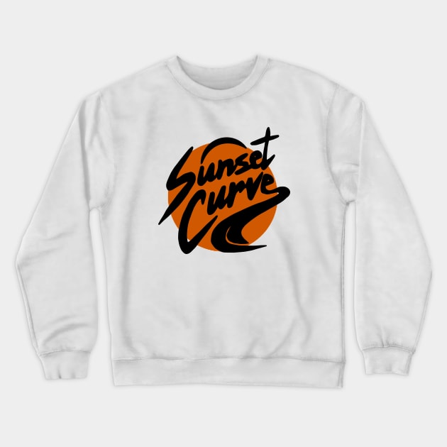 sunset curve logo Crewneck Sweatshirt by yazriltri_dsgn